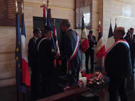 05.09.2022, hommage aux victiles des bombardements du 5 seprembre 1944 au Havre. Avec notre camarade Yannick Gibourdel.