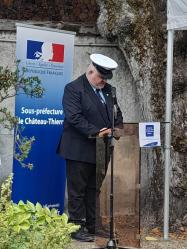 13.09.2023 ceremonie accueil nationalte francaise - sspref chateau thierry