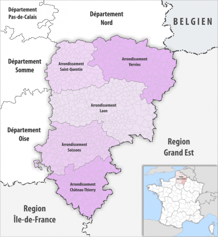 AIsne - arrondissement de Soissons