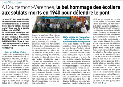 07.2022 - article hommage à 63 MPF à Courtemont Varennes