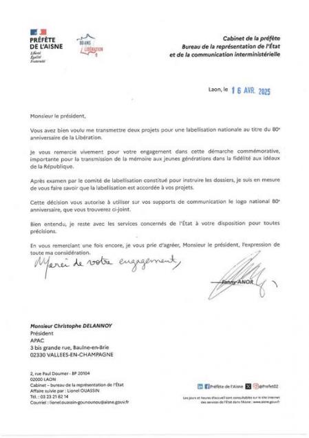 labellisation 80è anniversaire libération