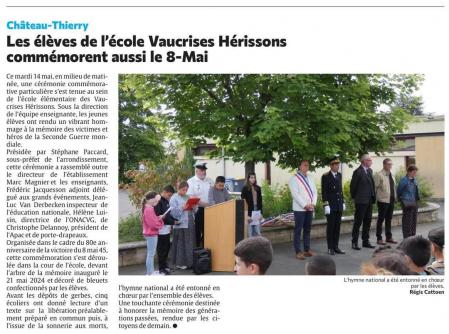 Article journal l'Union, édition de Château-Thierry