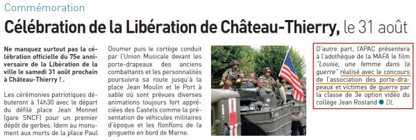 31.08.2019 libération Château Thierry