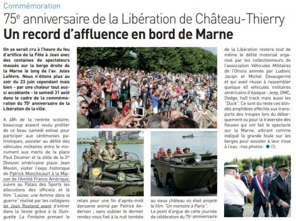 74e anniversaire Libération Château Thierry