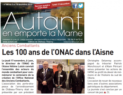 100 ans de l'ONAC - Laon