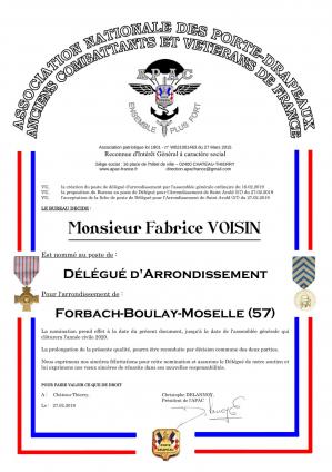 diplôme Fabrice VOISIN